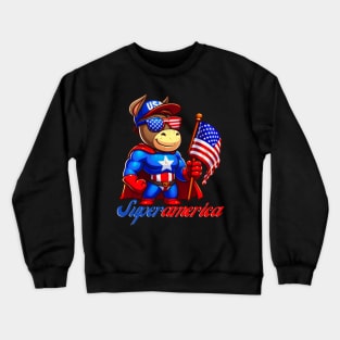 Super donkey america Crewneck Sweatshirt